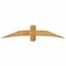 Ekena Millwork Bellingham Rough Sawn Timber Gable Bracket, Western Red Cedar, 72"W x 15"H x 2"D x 6"F, 5/12 Pitch GBW072X15X0206BEL00RWR - alternate 1